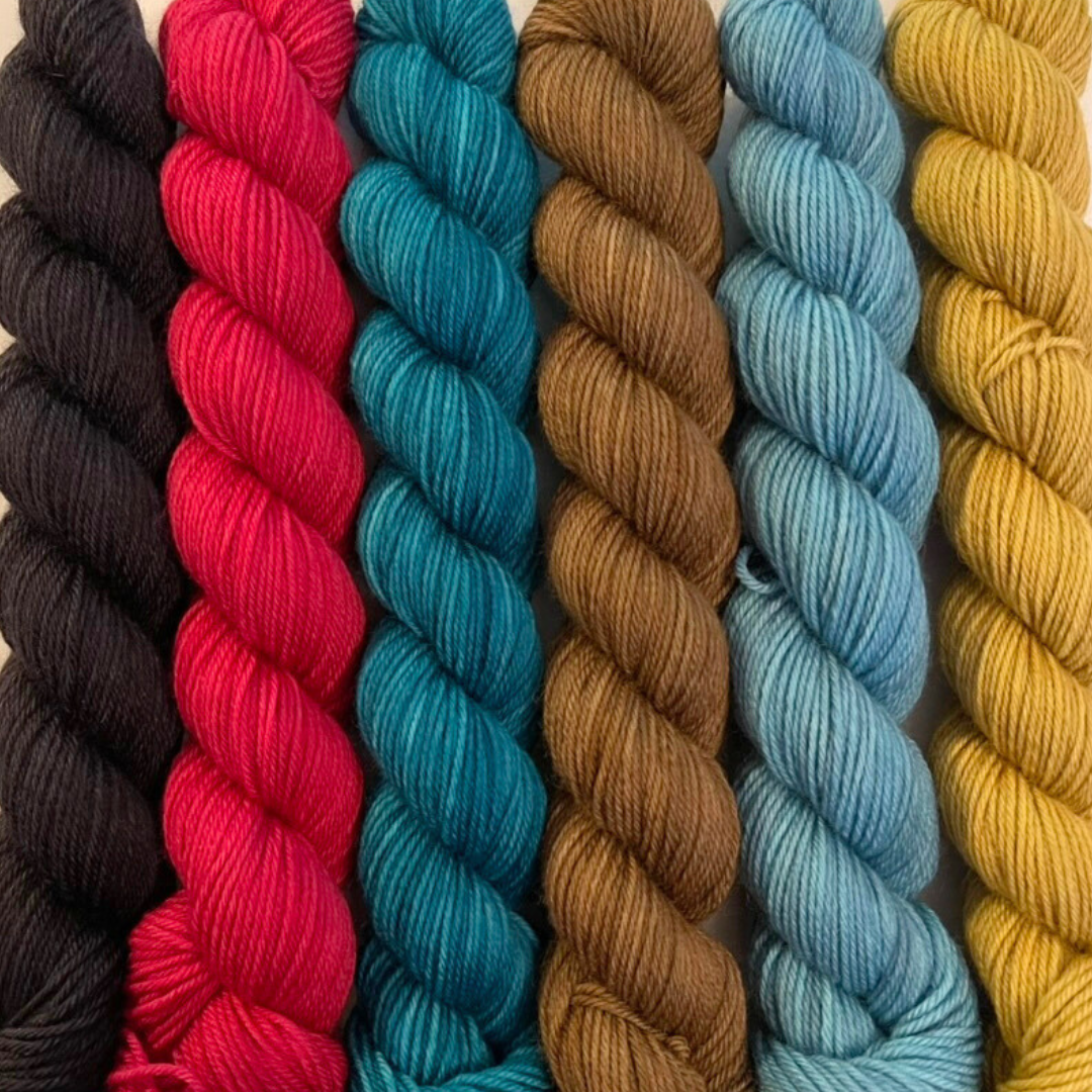 Heel and Toe Skeins Bundle #13 - Merino Sock Yarn