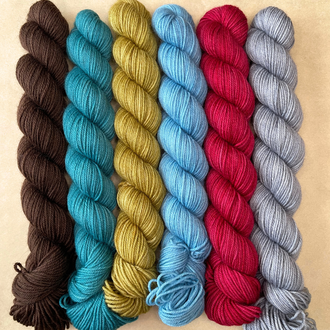 Heel and Toe Skeins Bundle #14 - Merino Sock Yarn