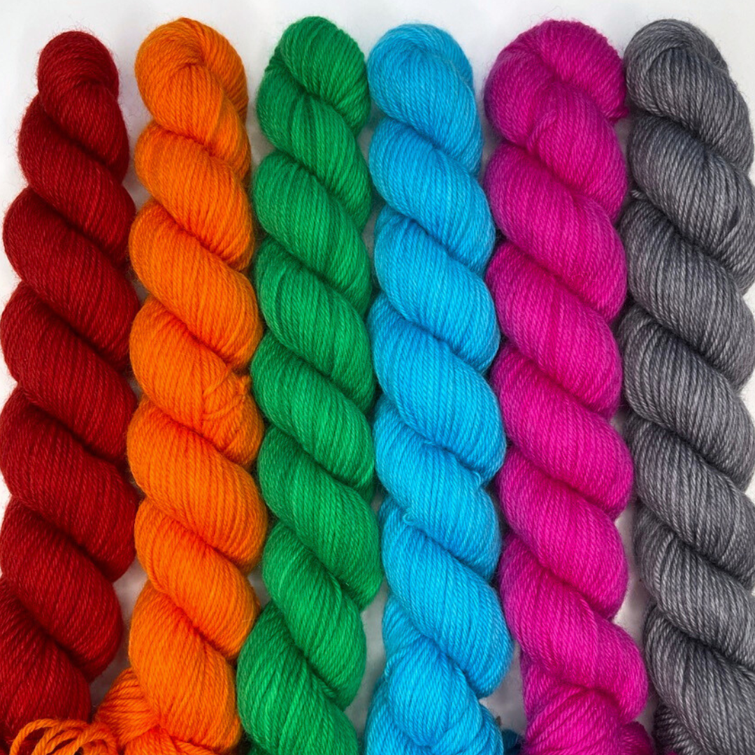 Heel and Toe Skeins Bundle #17 - Merino Sock Yarn