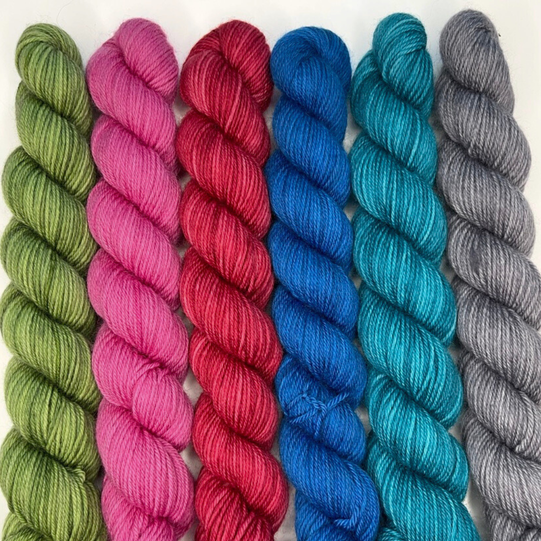 Heel and Toe Skeins Bundle #18 - Merino Sock Yarn