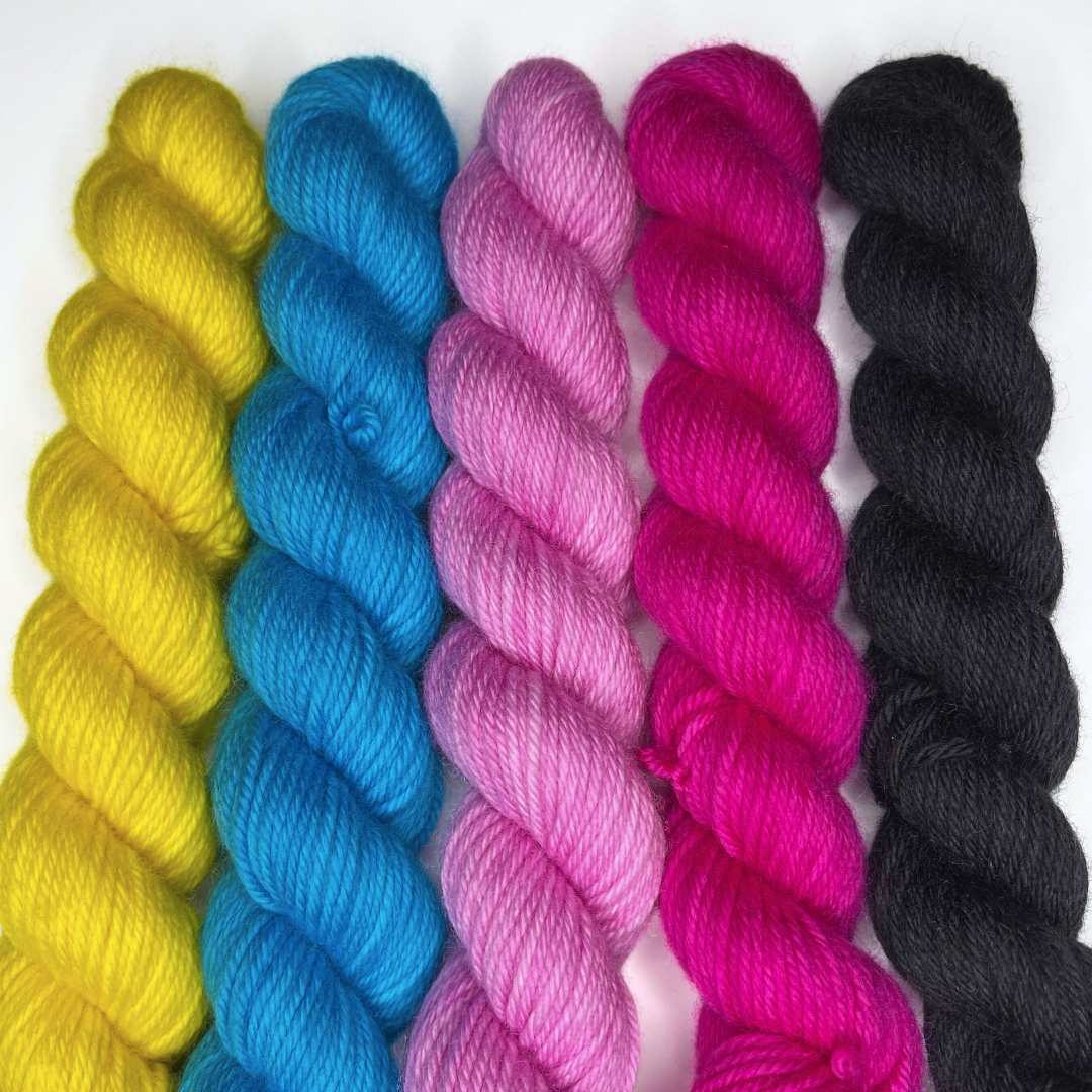Heel and Toe Skeins Bundle #001 - Merino DK Sock Yarn