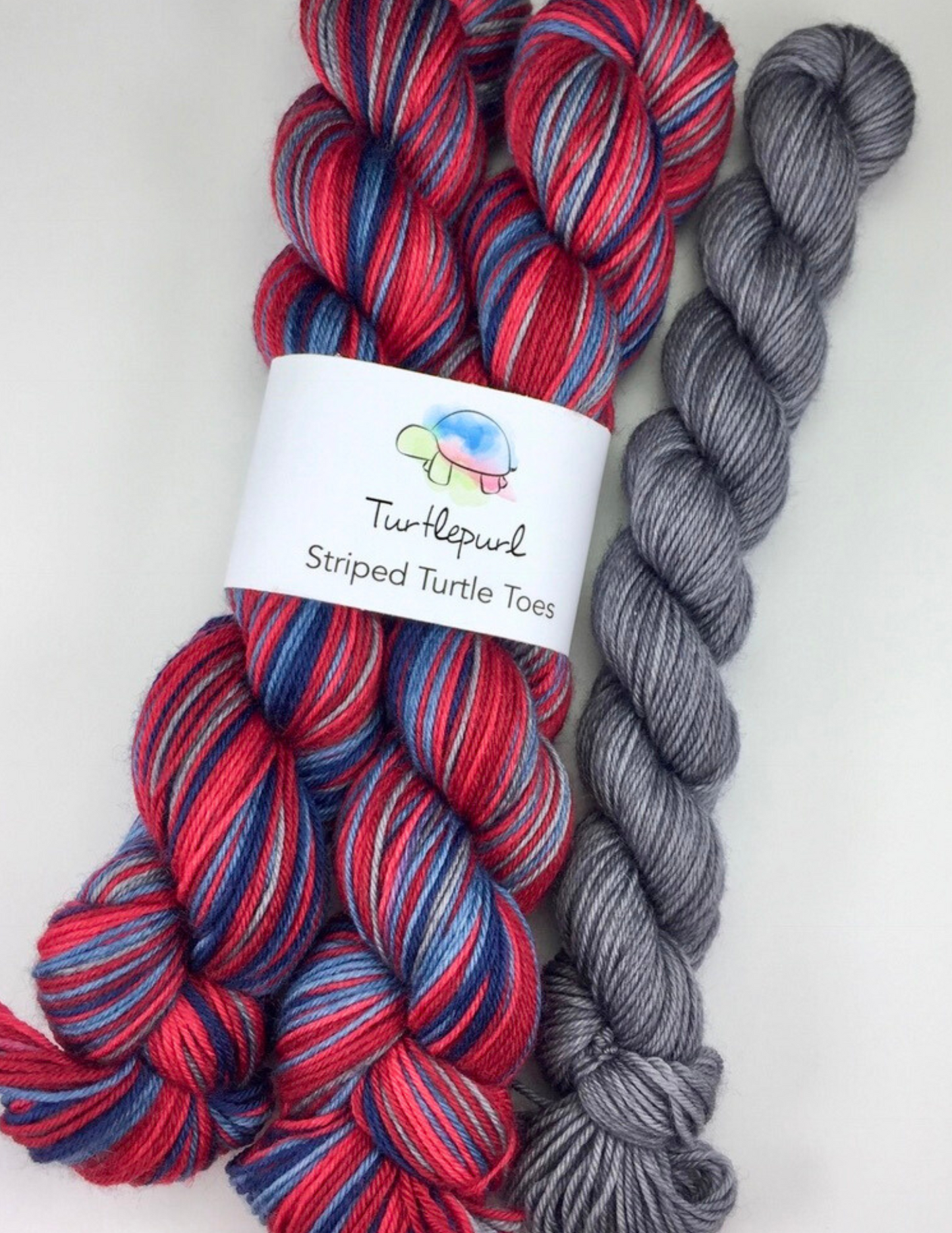 Nautical Sunset With Heel and Toe - Merino Sock Yarn