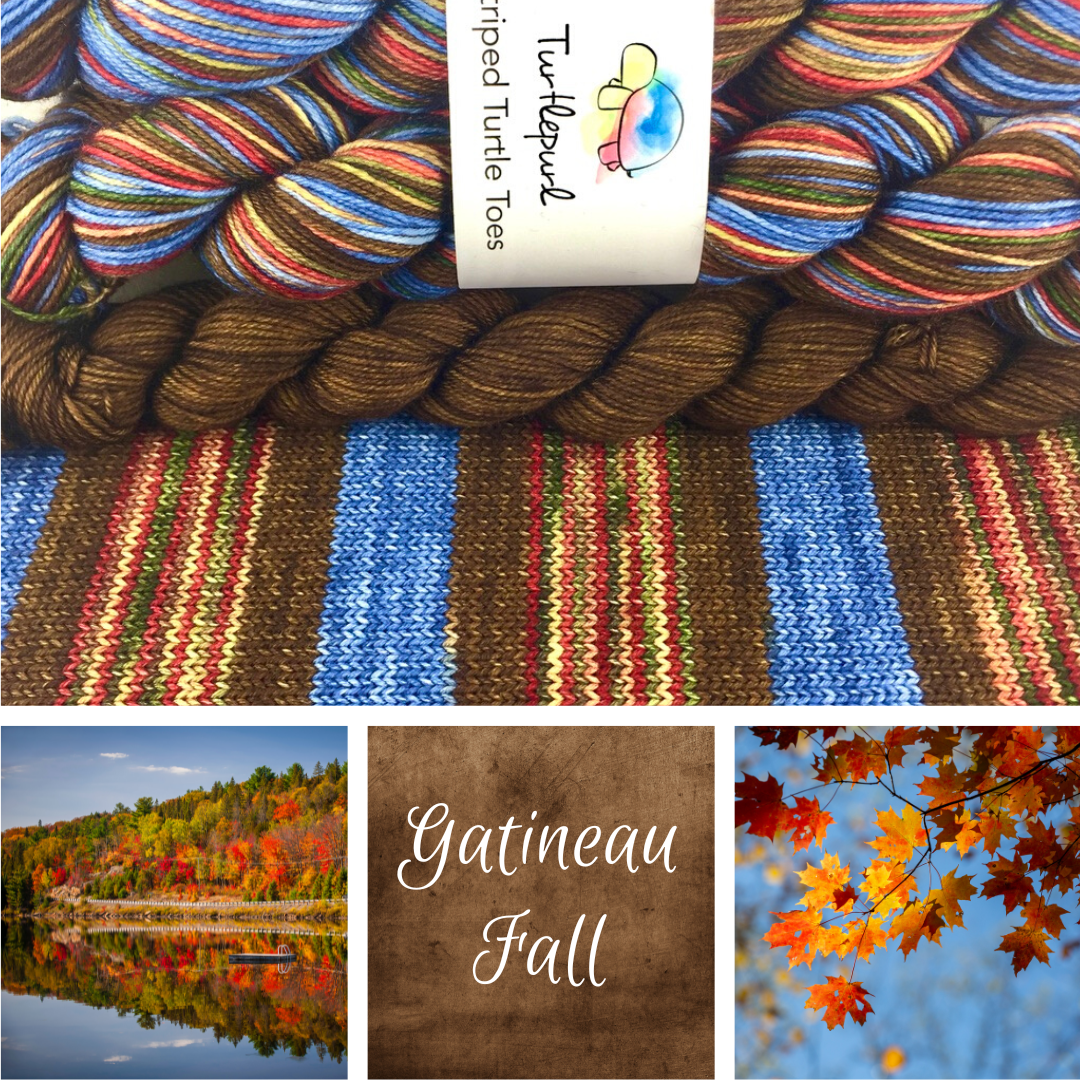 Gatineau Fall With Heel and Toe - Merino Sock - Ship by Sept 2nd