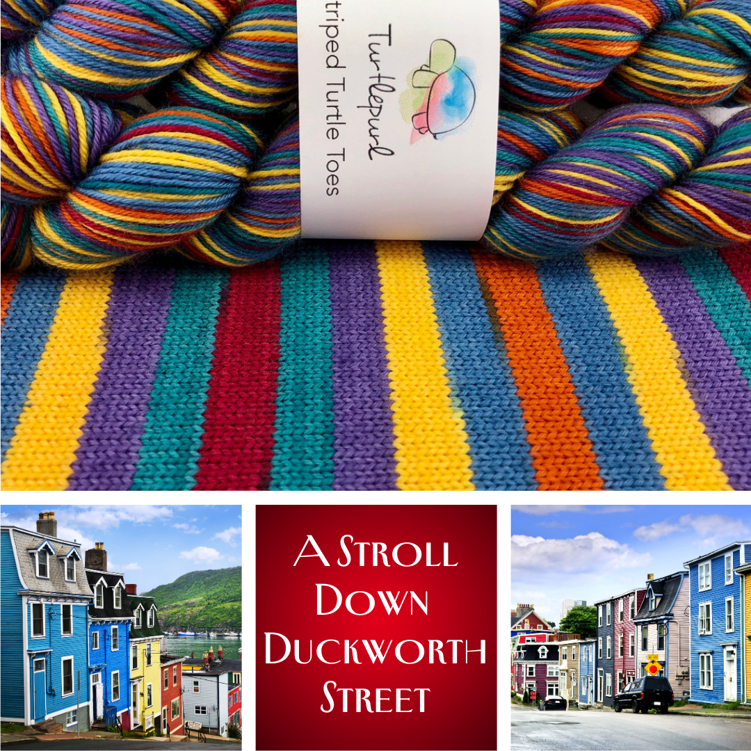 A Stroll Down Duckworth Street - Merino Sock Yarn