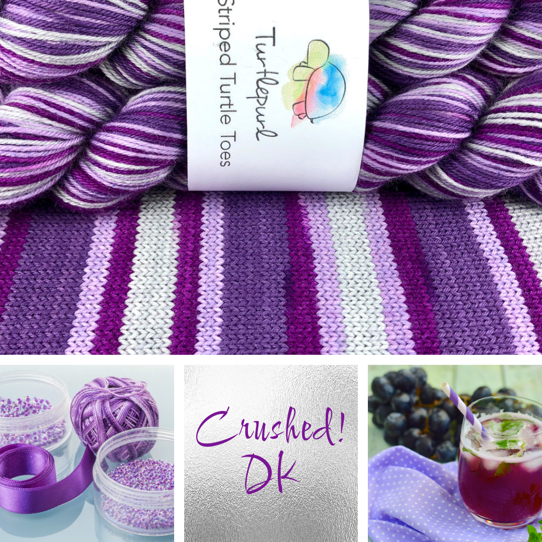 Custom Order - Tracy - Striped Turtle Toes Self-Striping - Merino Sock Yarn