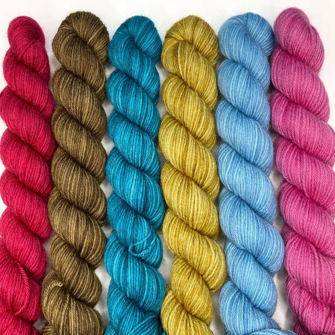 Heel and Toe Skeins Bundle #21 - Merino Sock Yarn