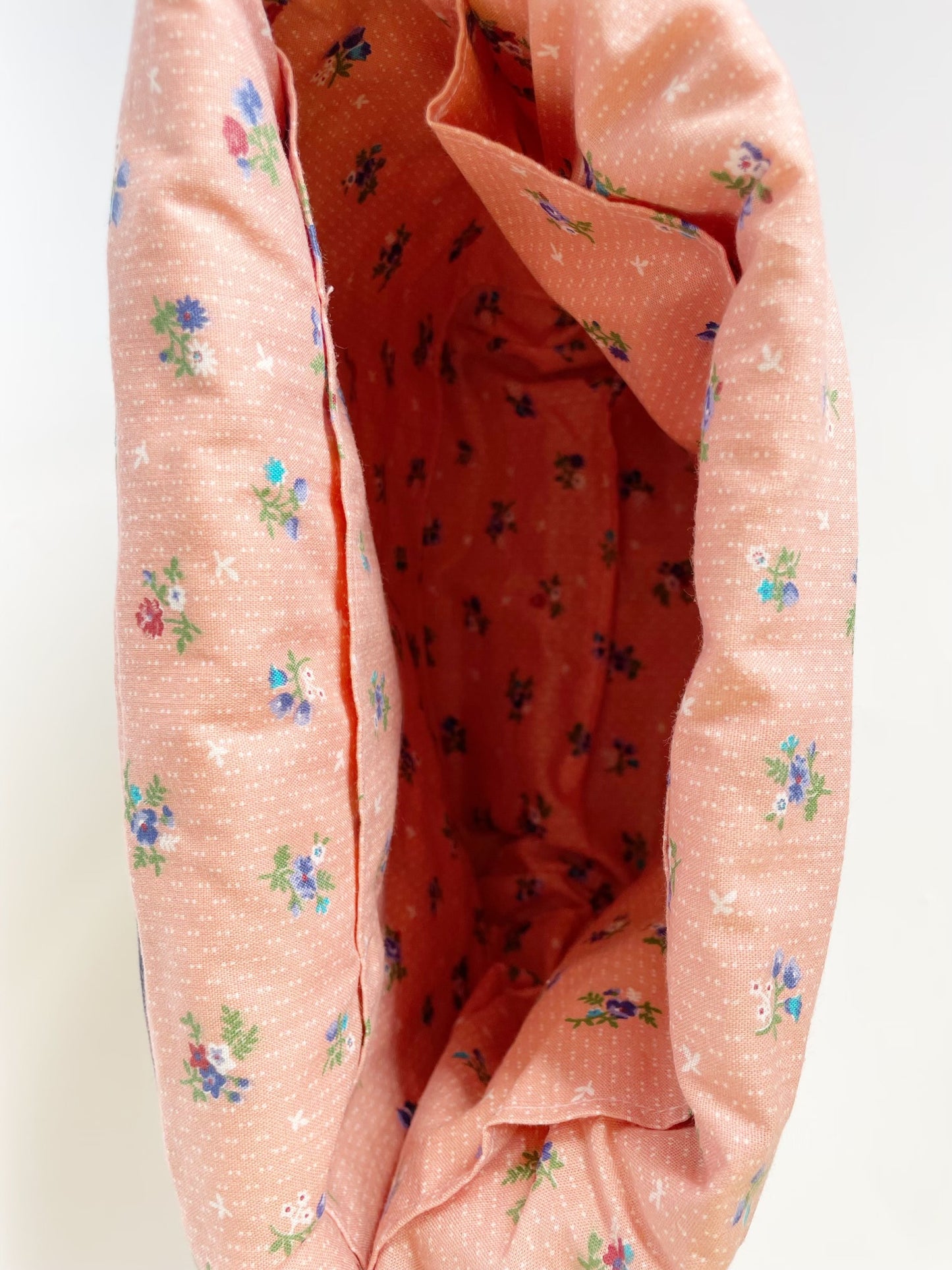 Large Drawstring Project Bag - Patchwork Quilt
