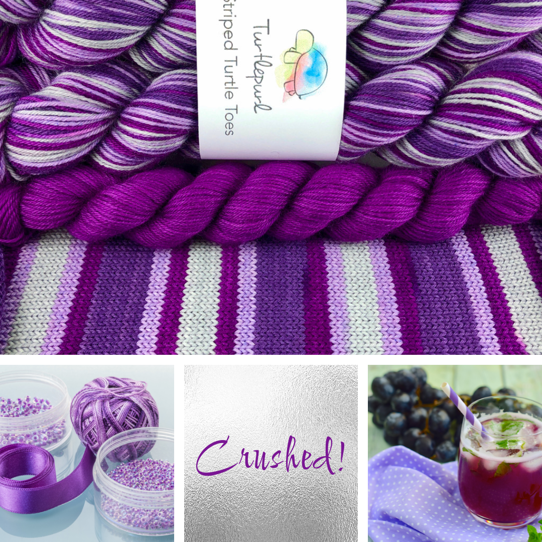 Crushed! With Heel and Toe - Merino Sock Yarn