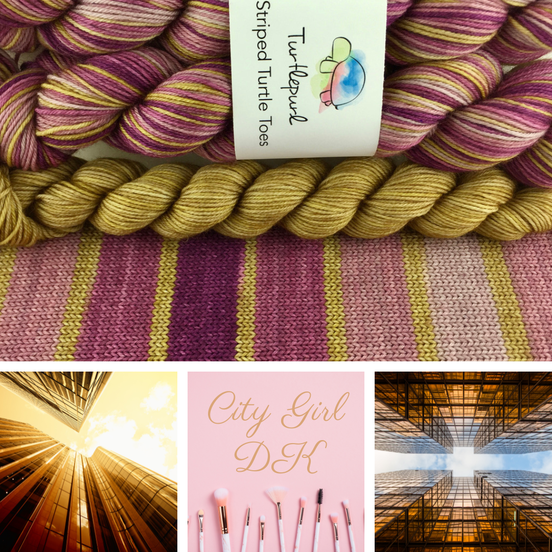 City Girl With Heel and Toe - Merino DK Sock Yarn