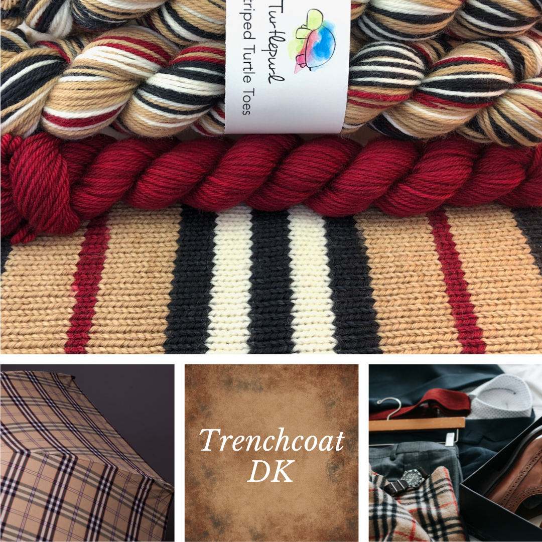 Trenchcoat With Heel and Toe - Merino DK Sock Yarn - Ship by May 9th
