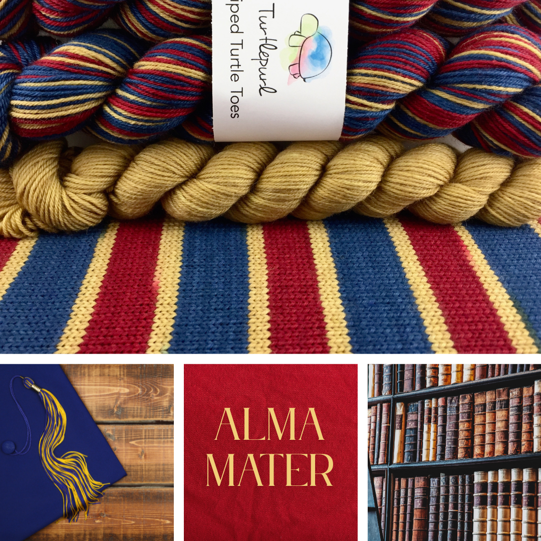 Alma Mater With Heel and Toe - Merino Sock Yarn