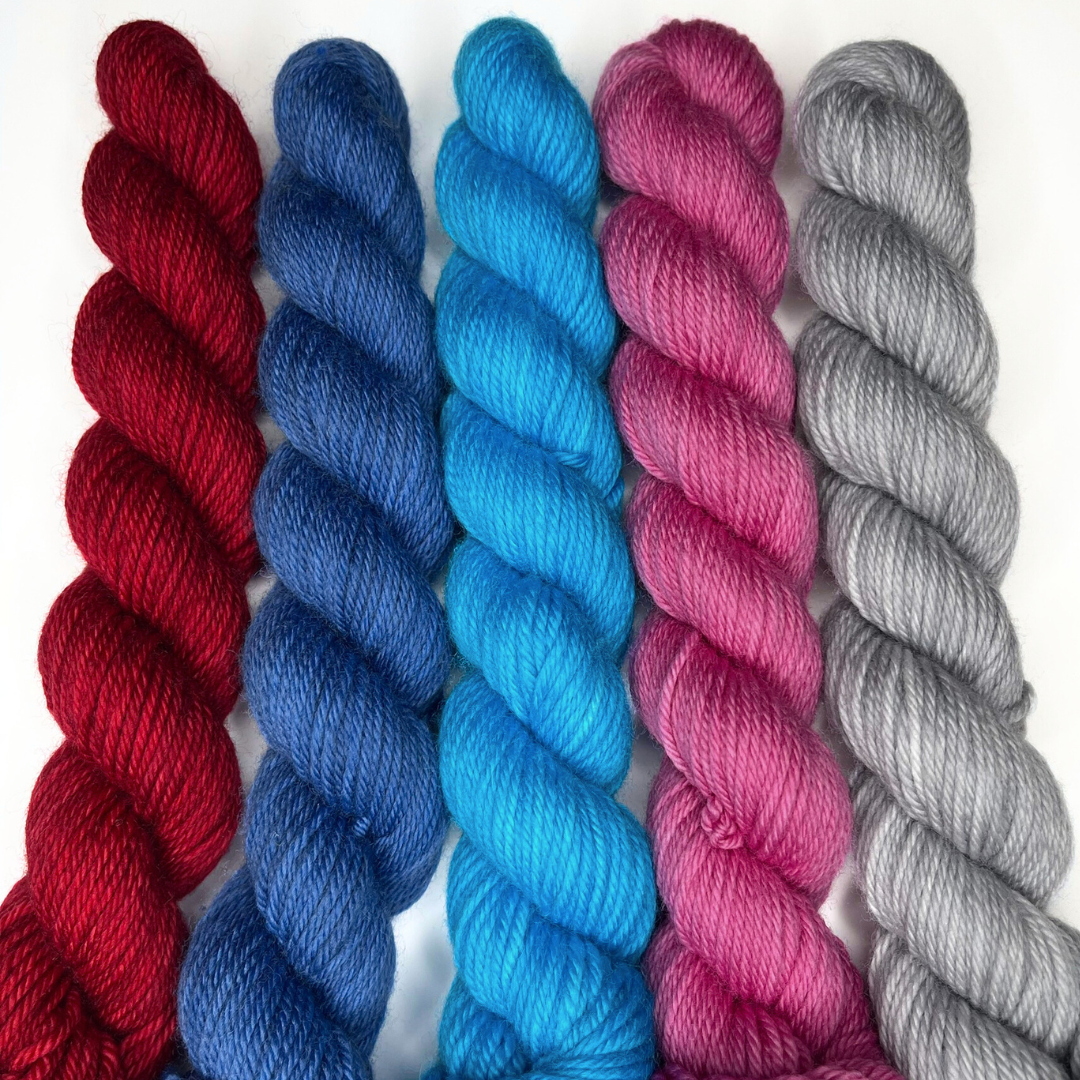 Heel and Toe Skeins Bundle #002 - Merino DK Sock Yarn