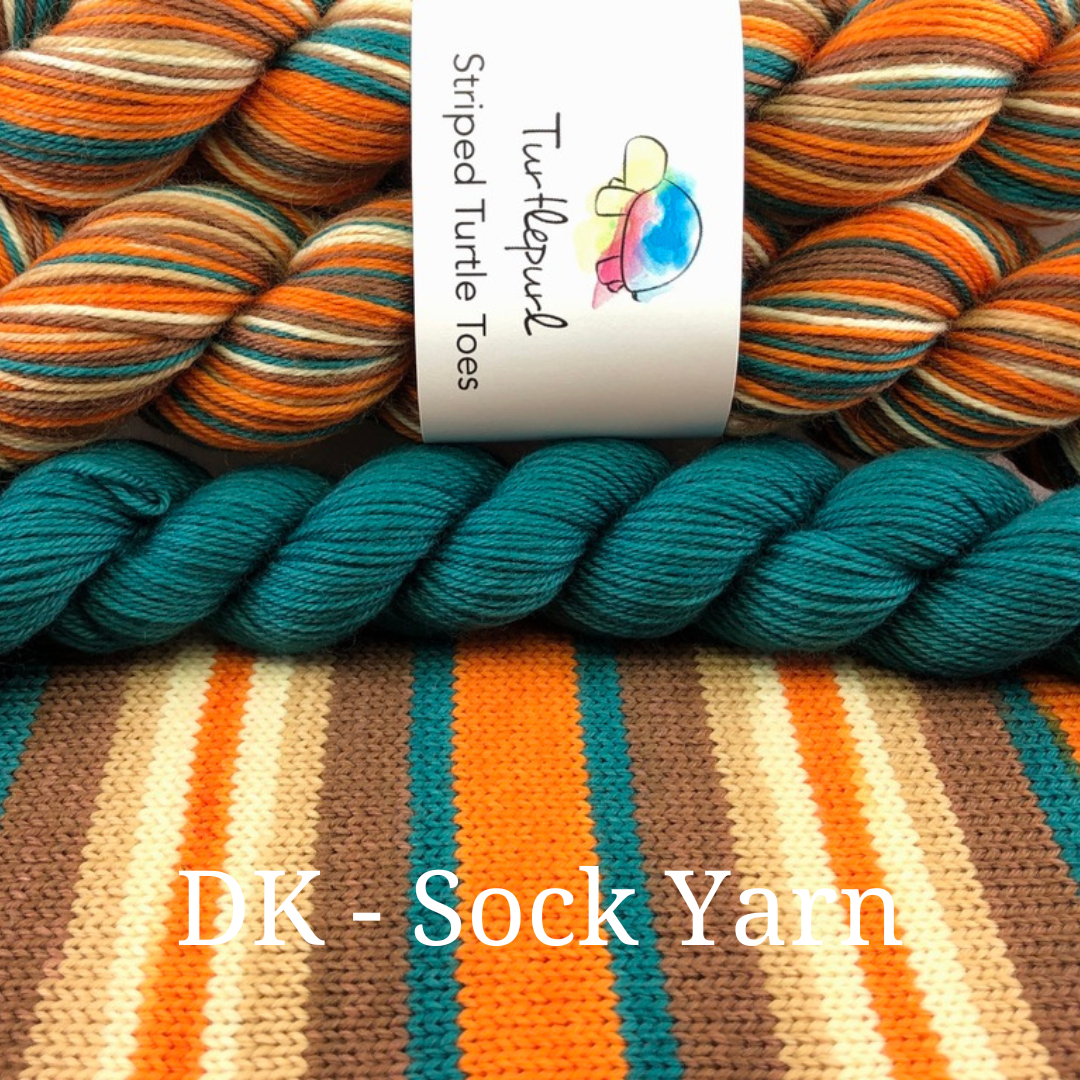 Pumpkin Spice With Heel and Toe - Merino DK Sock Yarn