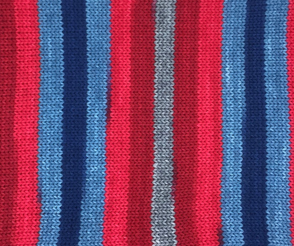 Nautical Sunset With Heel and Toe - Merino Sock Yarn