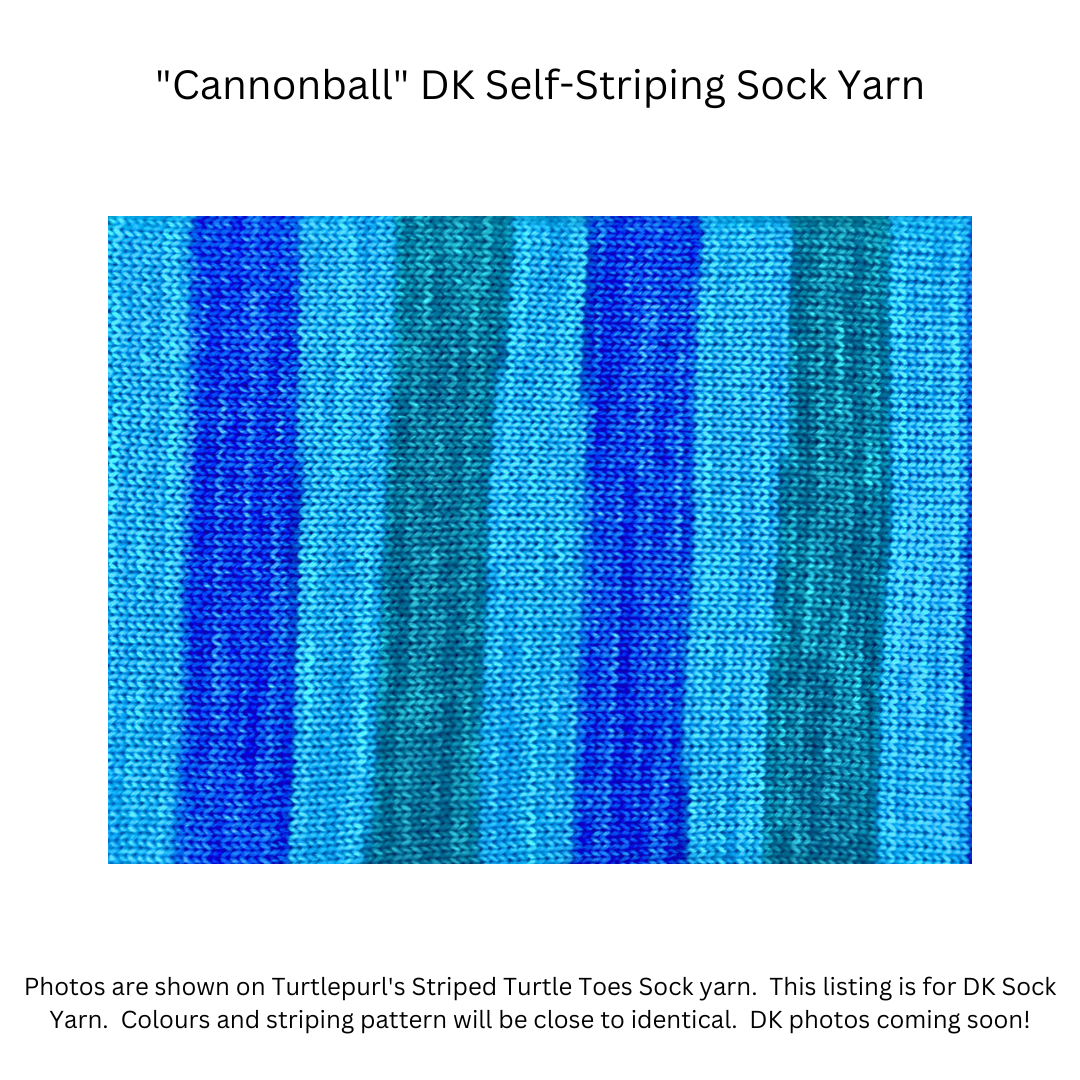 Cannonball With Heel and Toe - Merino DK Sock Yarn
