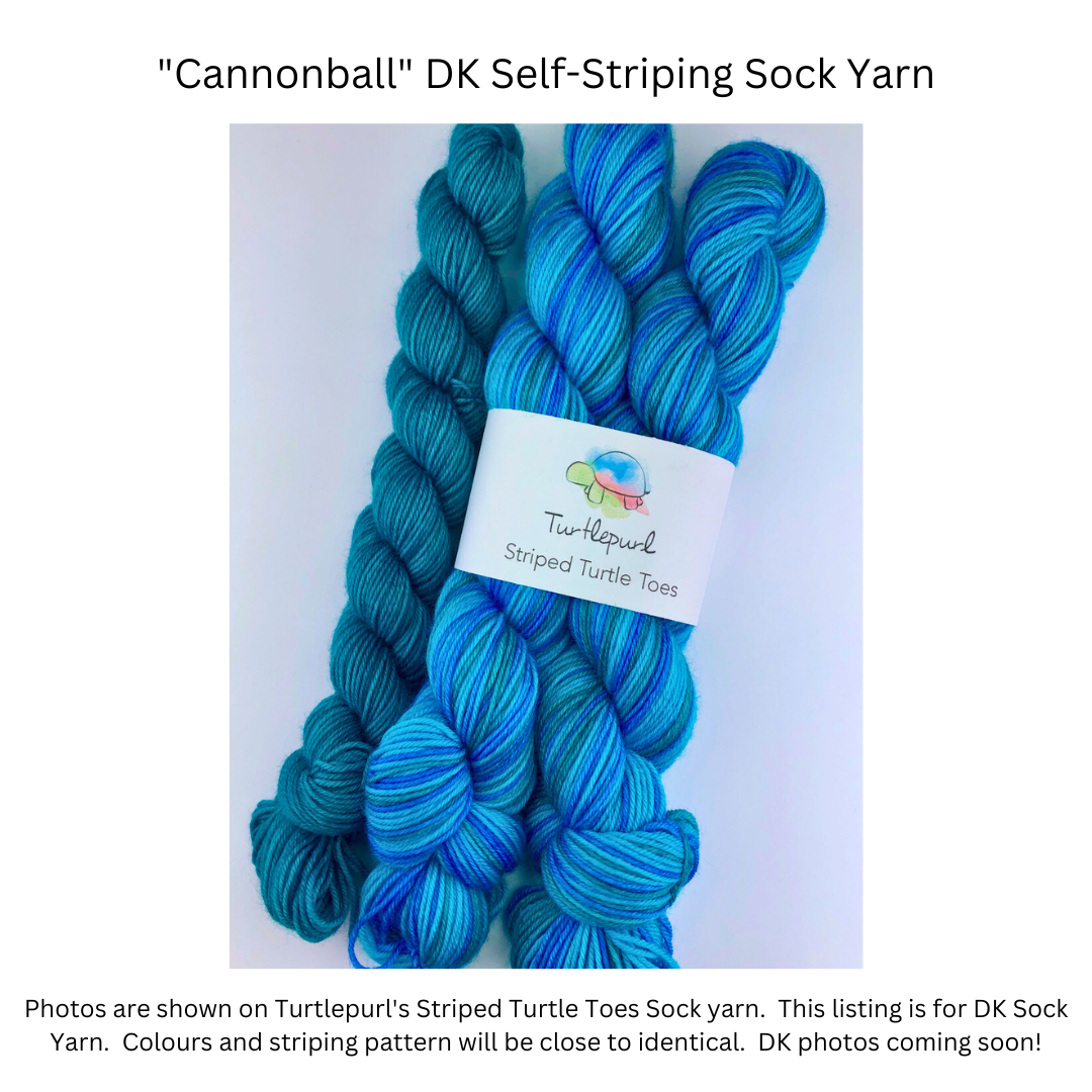 Cannonball With Heel and Toe - Merino DK Sock Yarn