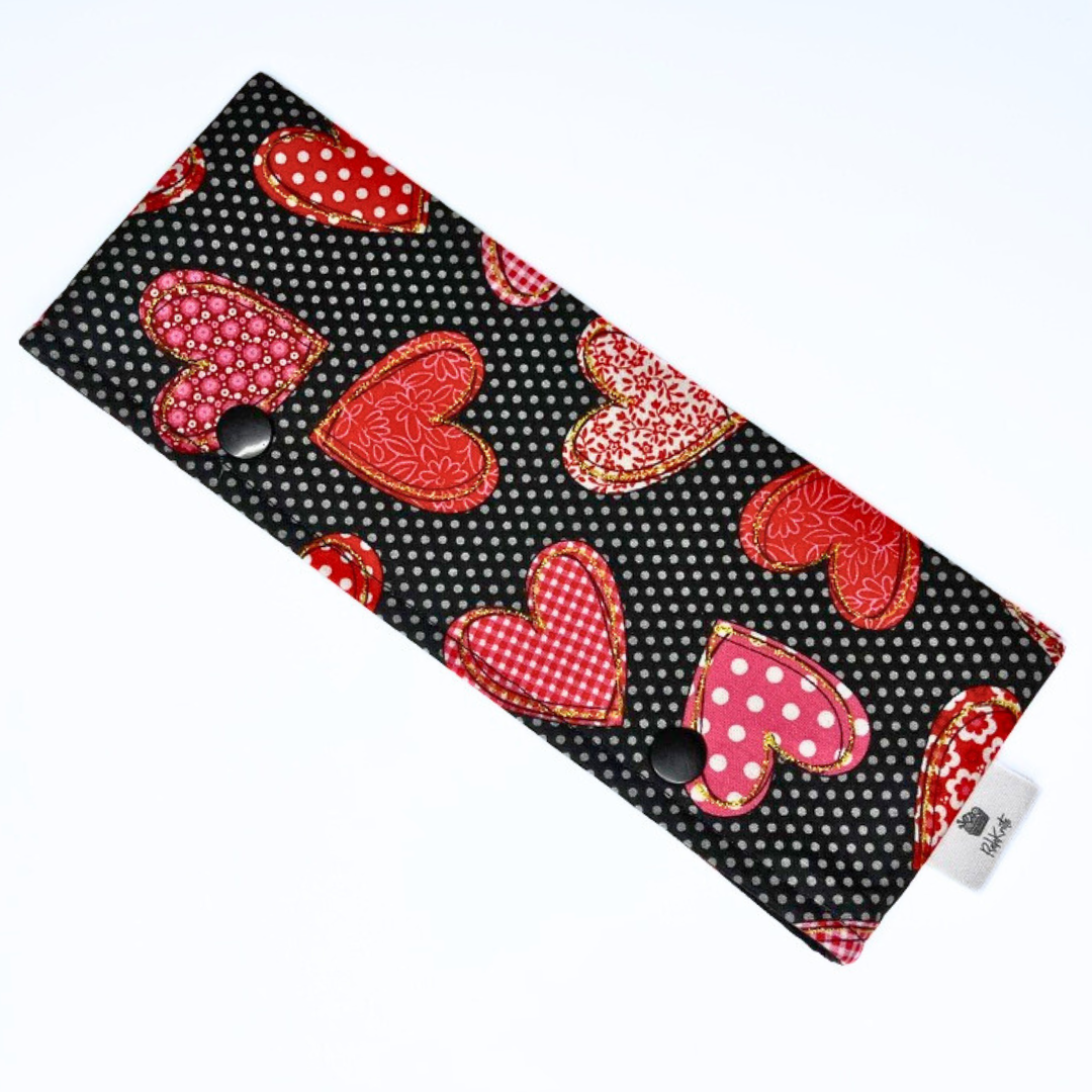 Sock/DPN Keeper - Polka Dot Hearts