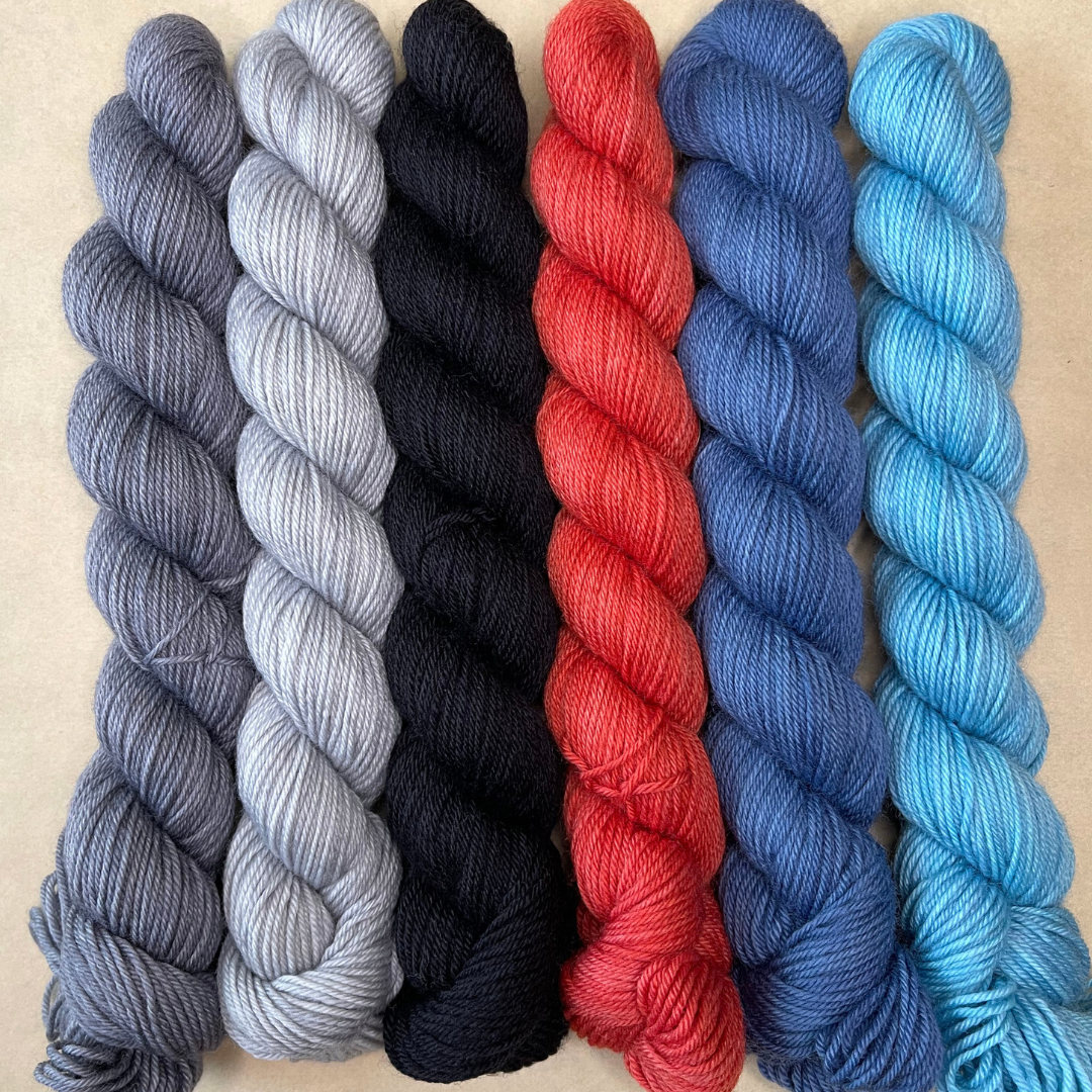 Heel and Toe Skeins Bundle #9 - Merino Sock Yarn