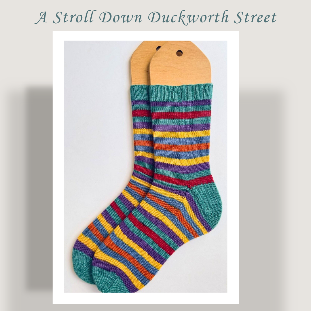 A Stroll Down Duckworth Street With Heel and Toe - Merino Sock Yarn - Ship by May 23rd