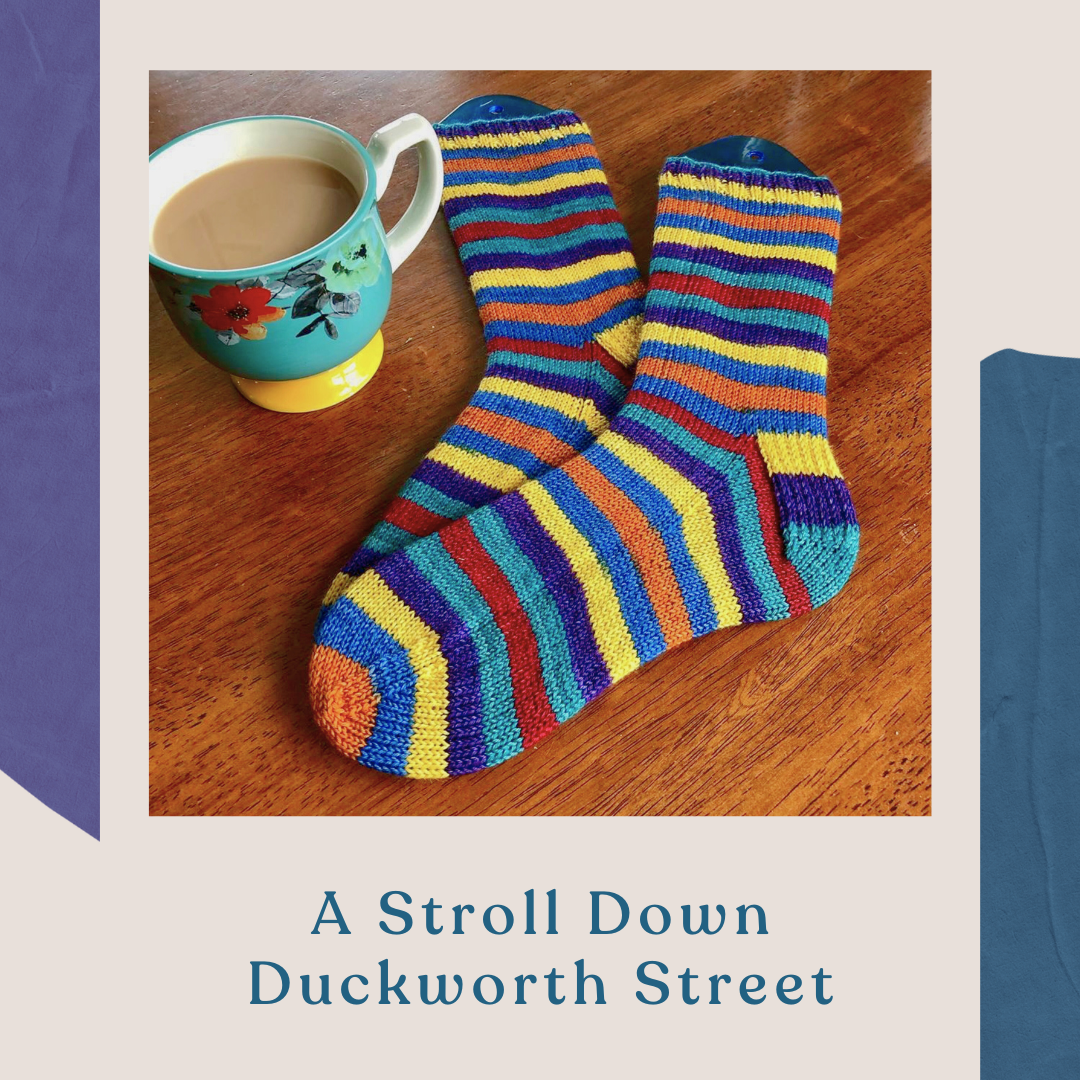 A Stroll Down Duckworth Street With Heel and Toe - Merino Sock Yarn