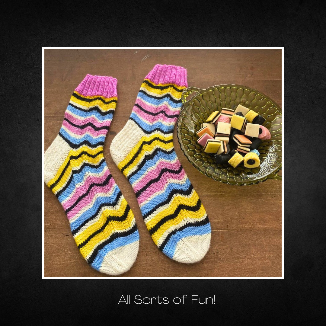 All Sorts of Fun! With Heel and Toe - Merino Sock Yarn