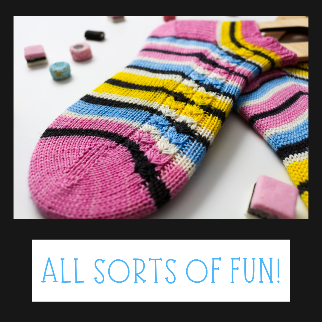 All Sorts of Fun! With Heel and Toe - Merino Sock Yarn