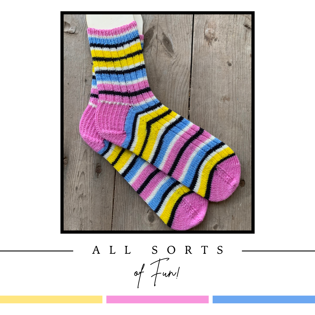 All Sorts of Fun! With Heel and Toe - Merino Sock Yarn
