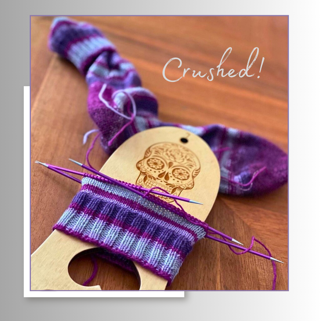 Crushed! With Heel and Toe - Merino Sock Yarn