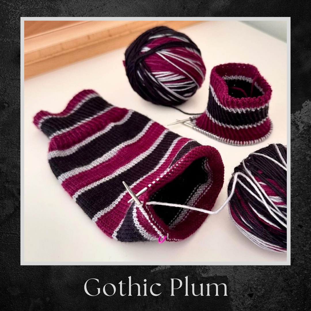Gothic Plum - Merino Sock Yarn