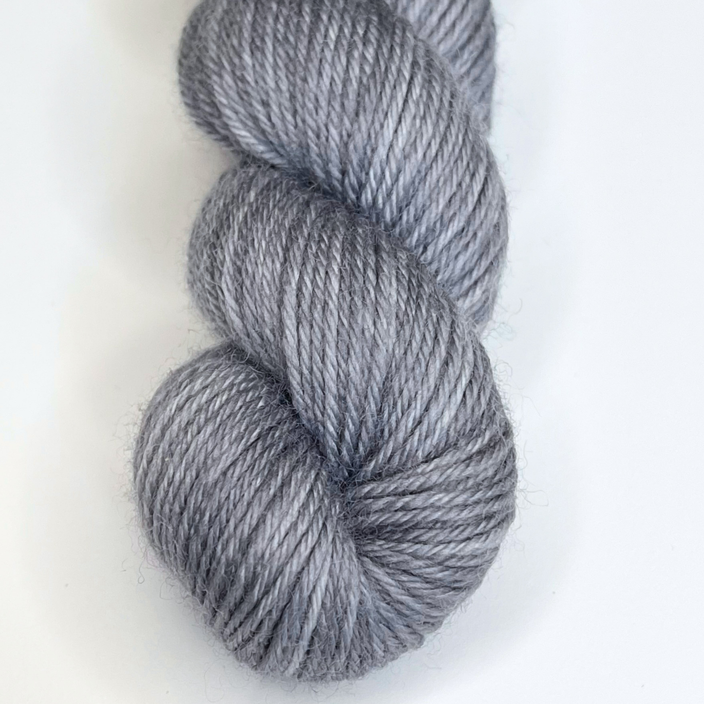 Medium Grey "Hazy Dayz" - Heel and Toe Skein Merino Sock Yarn