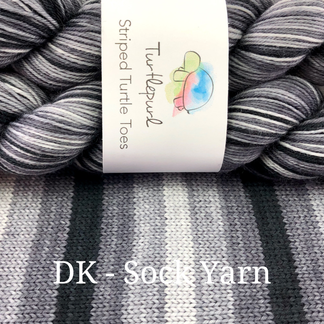 Greyscale - Merino DK Sock Yarn