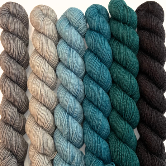 Heel and Toe Skeins Bundle #7 - Merino Sock Yarn