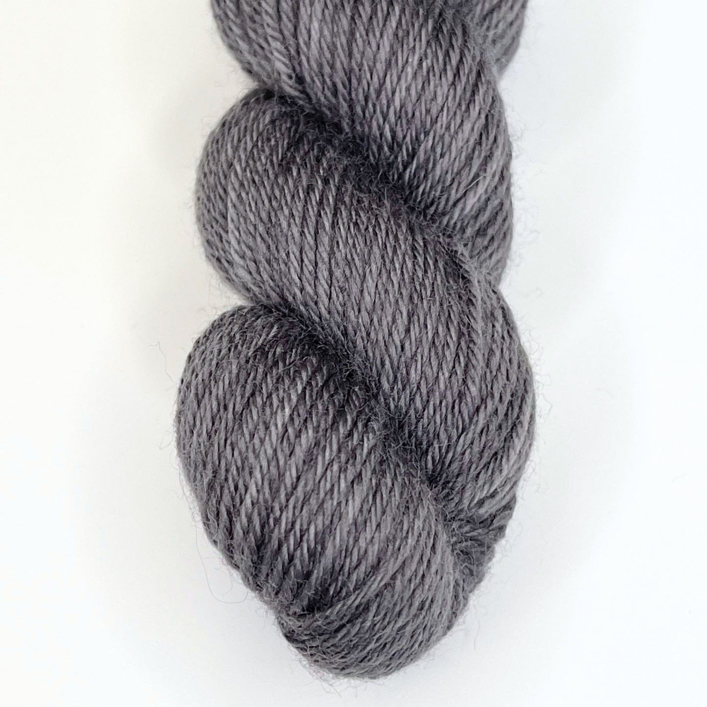 Deep Grey "I've Got My Eye On Ewe" - Heel and Toe Skein Merino Sock Yarn