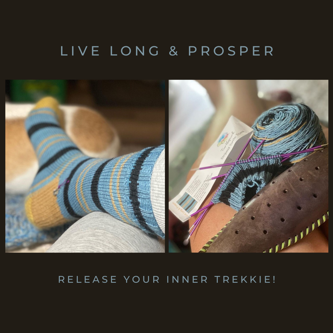 Live Long and Prosper With Heel and Toe - Merino Sock Yarn