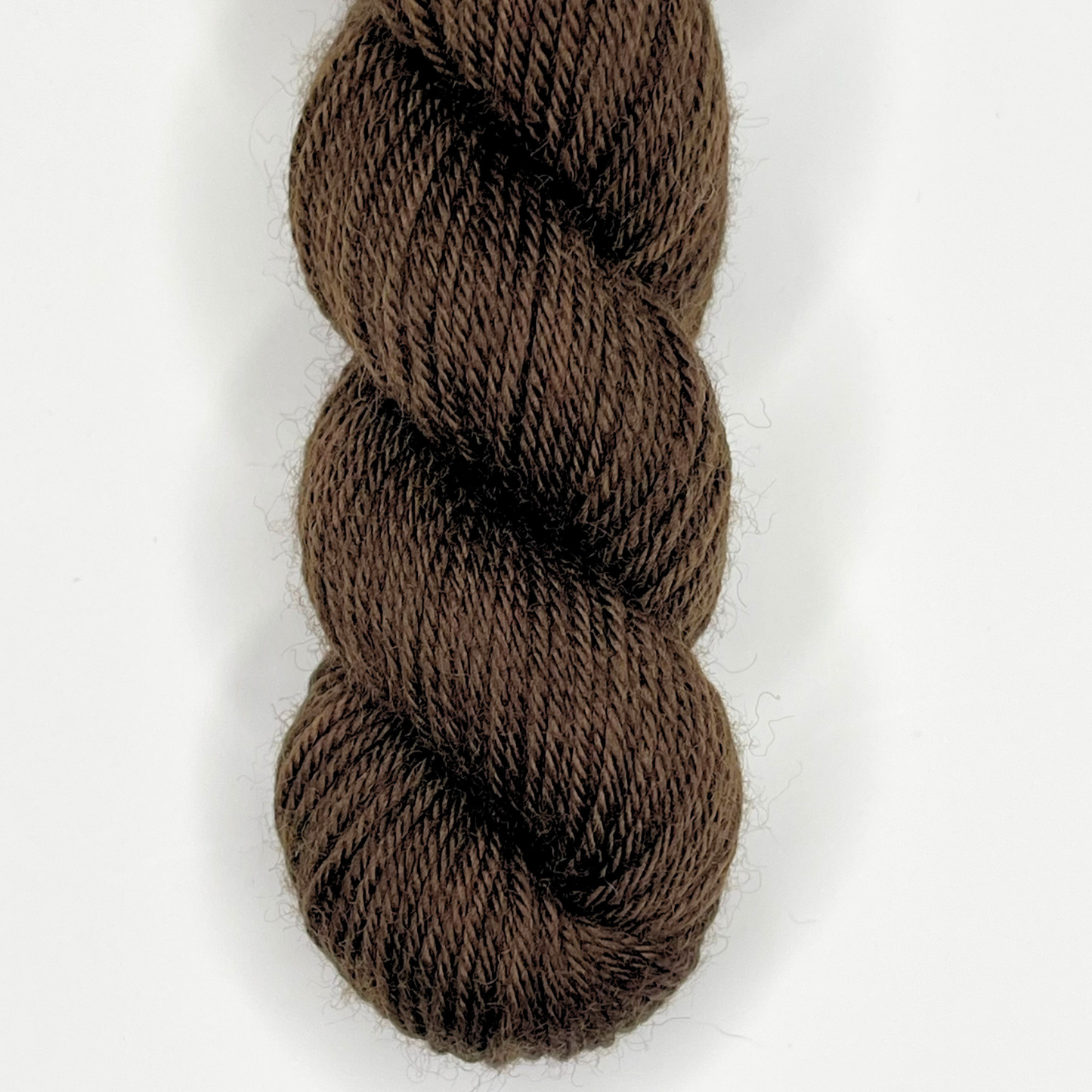 Dark Brown "POW!" - Heel and Toe Skein Merino Sock Yarn