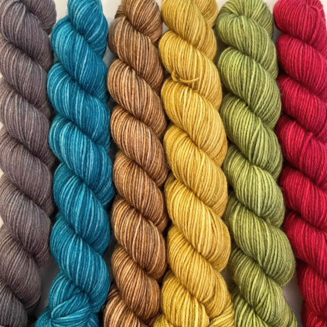 Heel and Toe Skeins Bundle #6 - Merino Sock Yarn