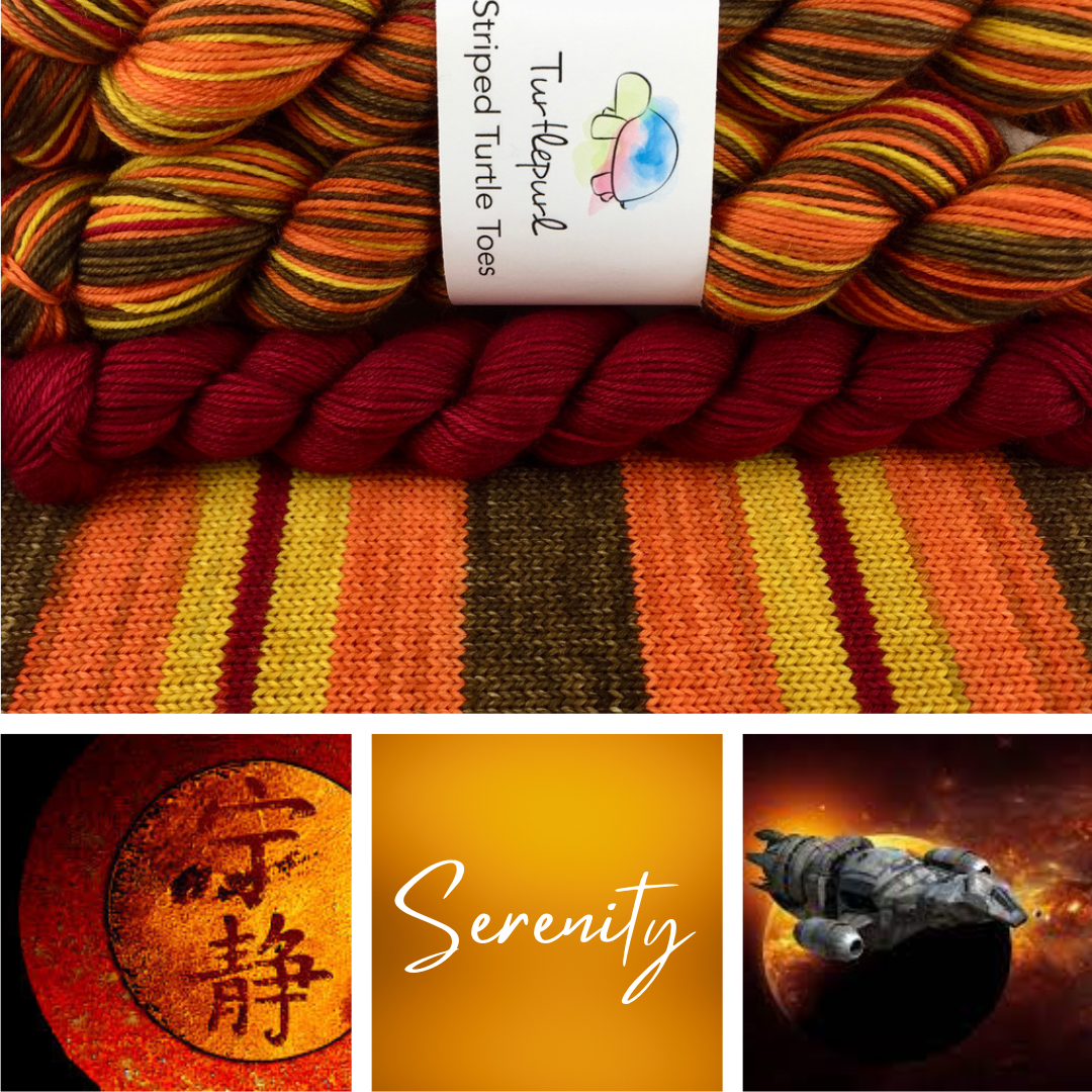 Serenity With Heel and Toe - Merino Sock Yarn