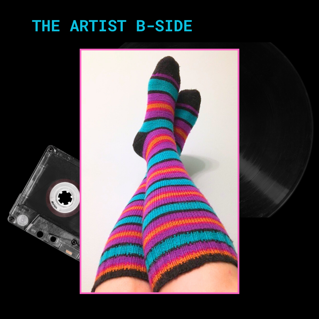 The Artist B-Side With Heel and Toe - Merino Sock Yarn - Ship by June 10th