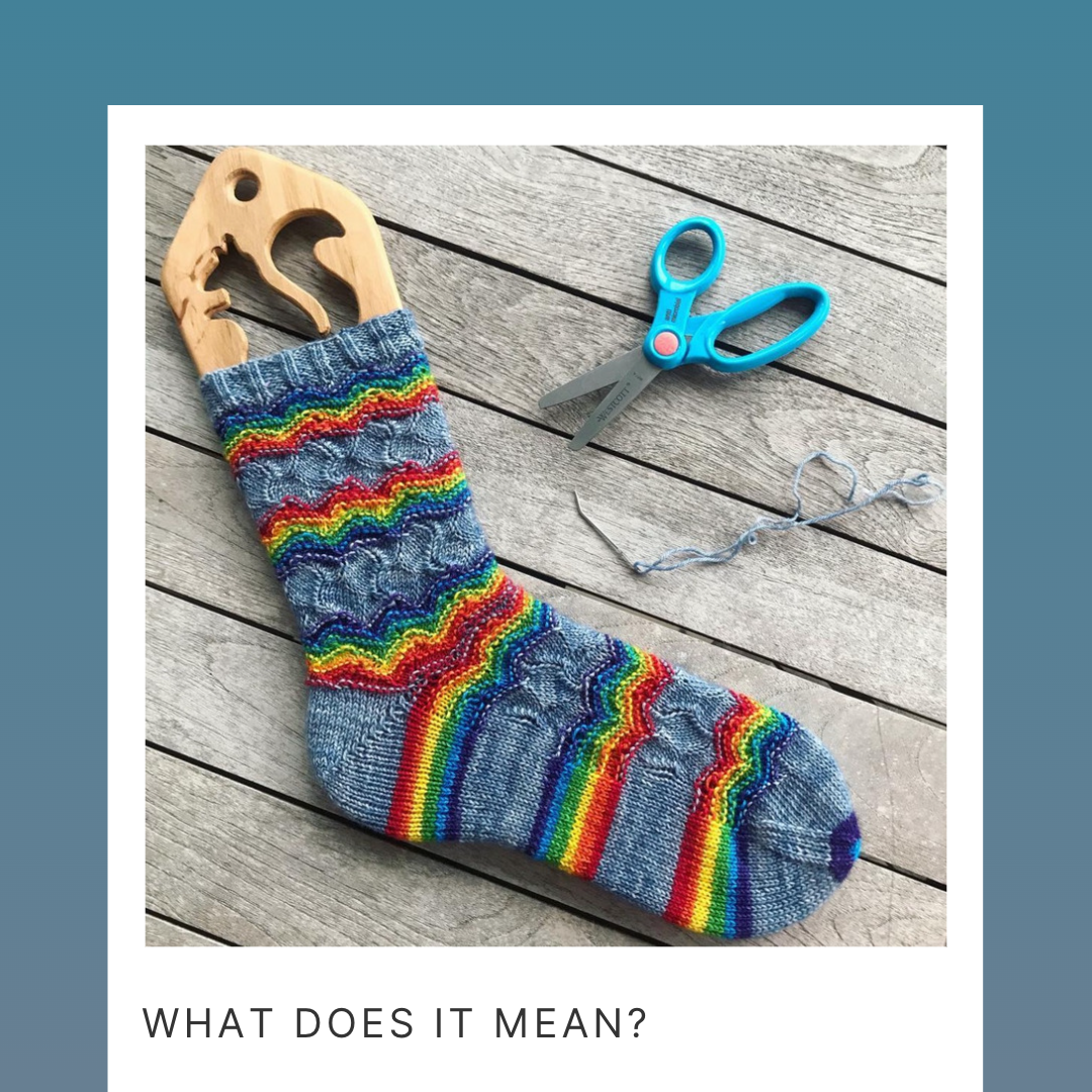 What Does it Mean? With Heel and Toe - Merino Sock Yarn