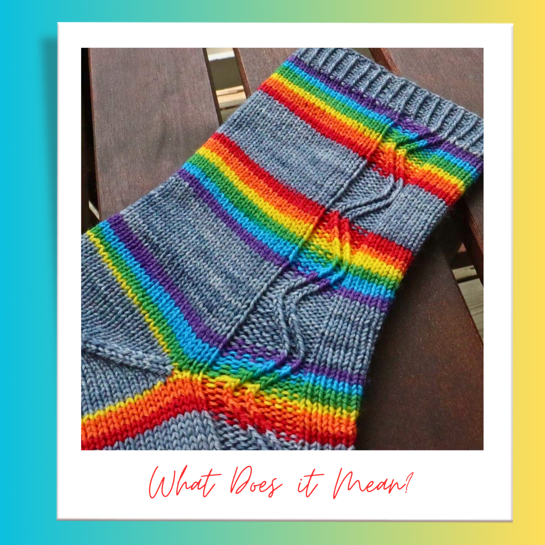 What Does it Mean? With Heel and Toe - Merino Sock Yarn