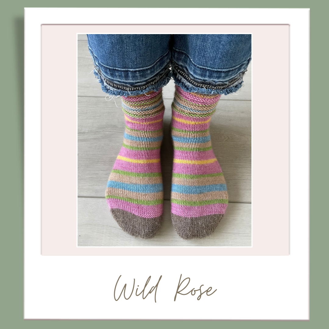 Wild Rose With Heel and Toe - Merino Sock Yarn - Ship by Dec 15th