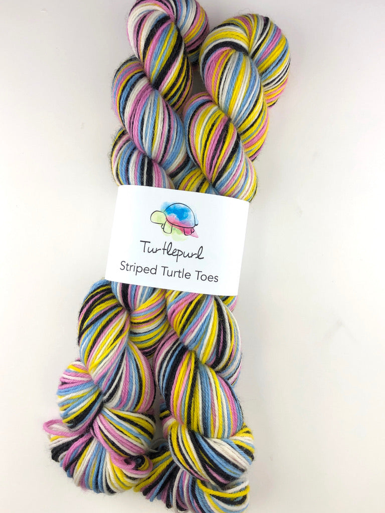 Allsorts of fun self-striping sock yarn