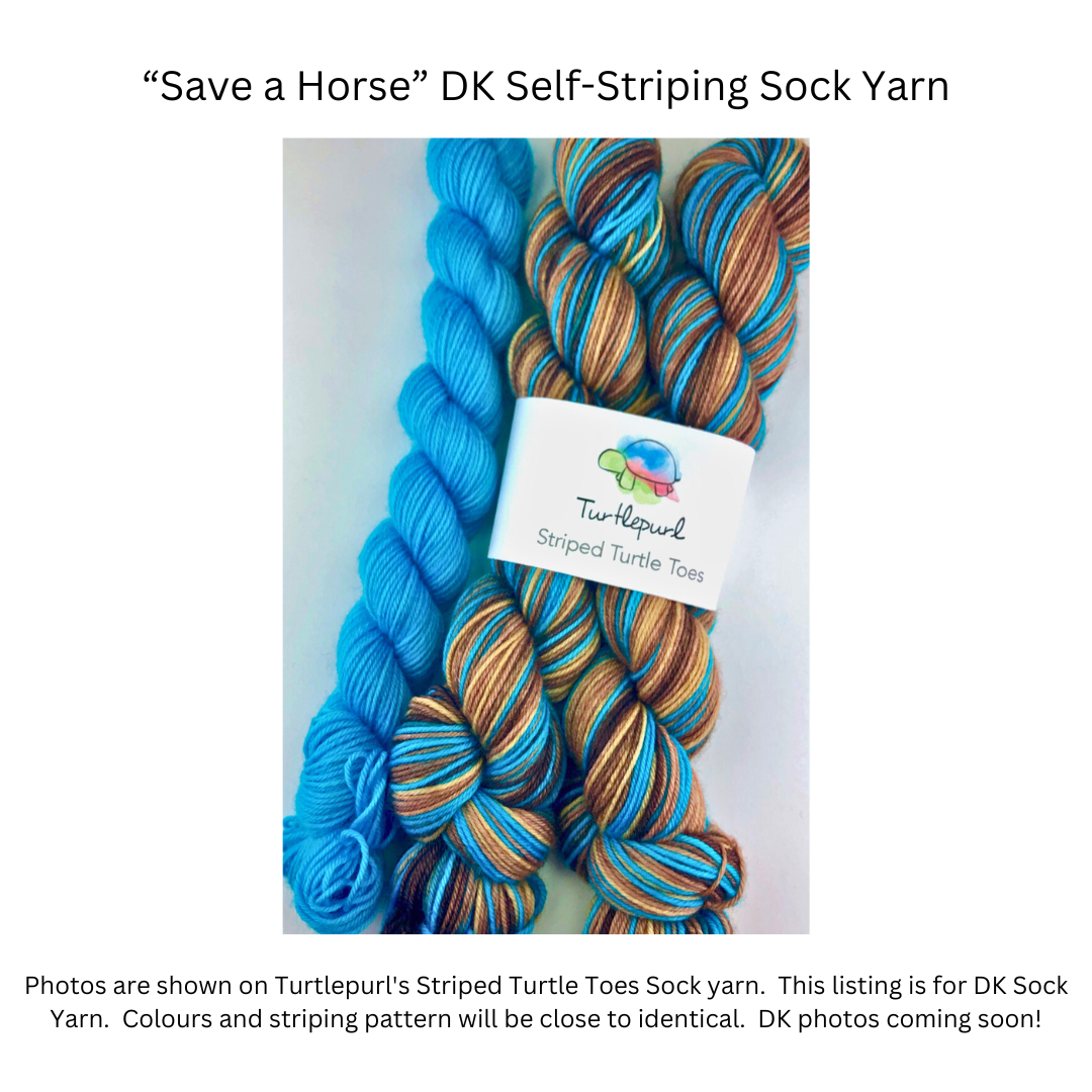 Save a horse self-striping sock yarn