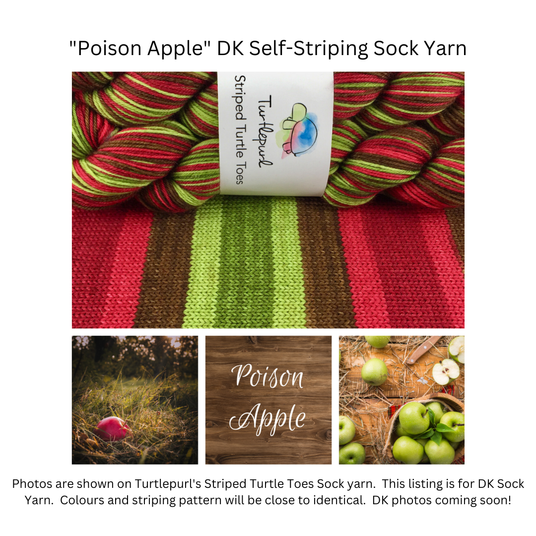 Autumn self-striping sock yarn