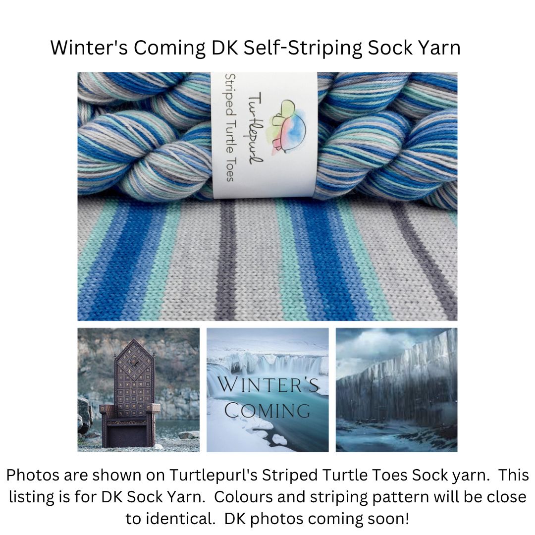 Winter's coming self-striping sock yarn