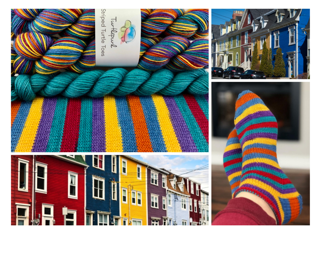 A-Stroll-Down-Duckworth-Street self-striping yarn