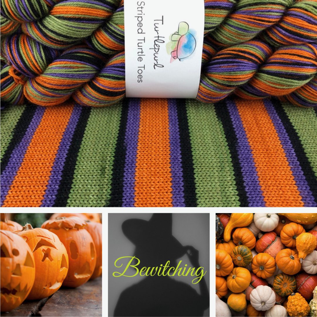 Bewitching Hand-dyed self-striping yarn for socks