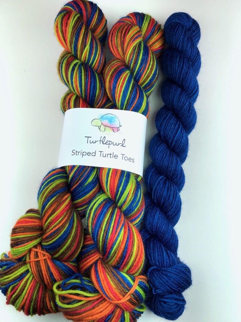 Bob's camping trip self-striping sock yarn