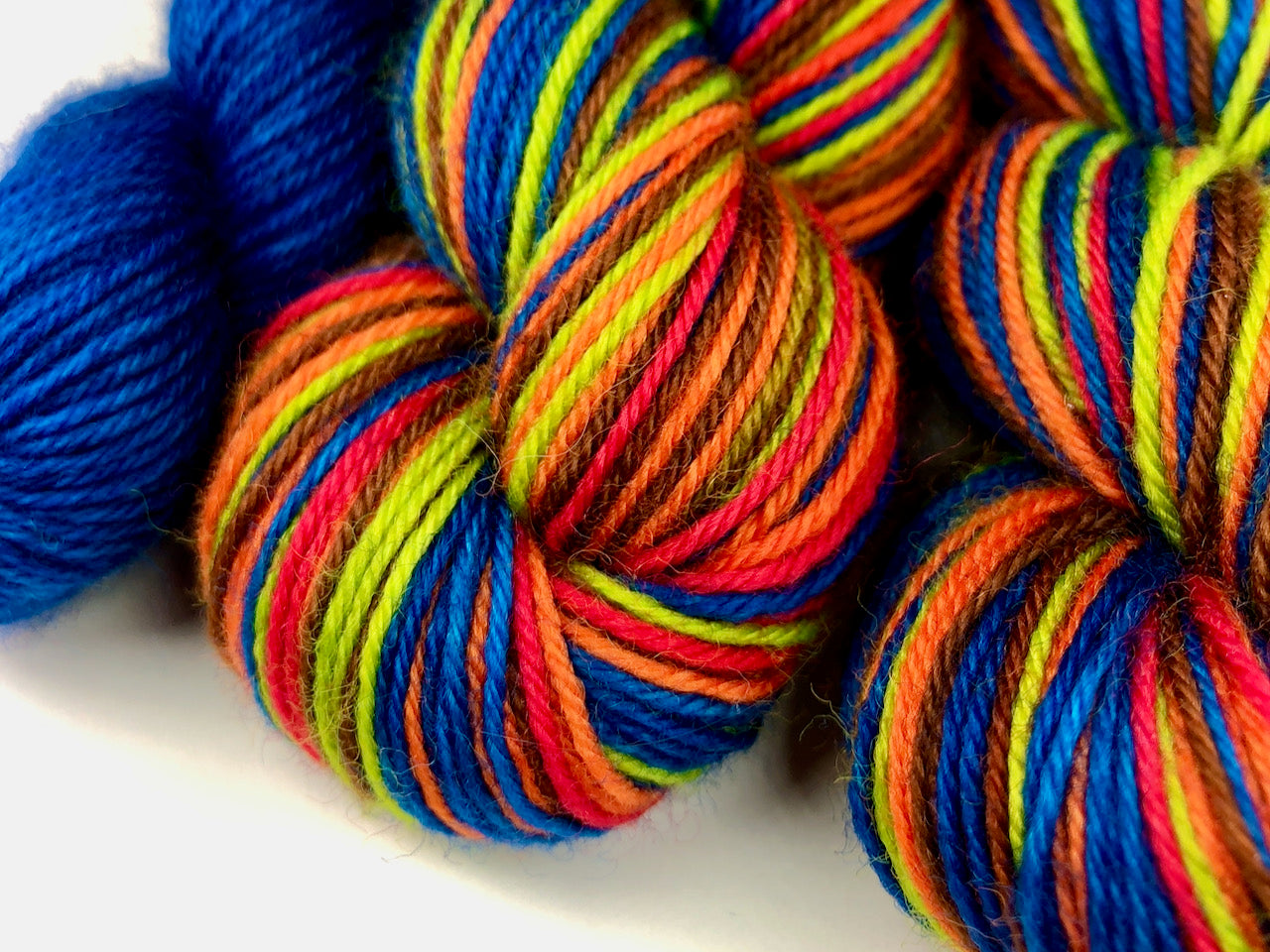 Bob's camping trip self-striping sock yarn
