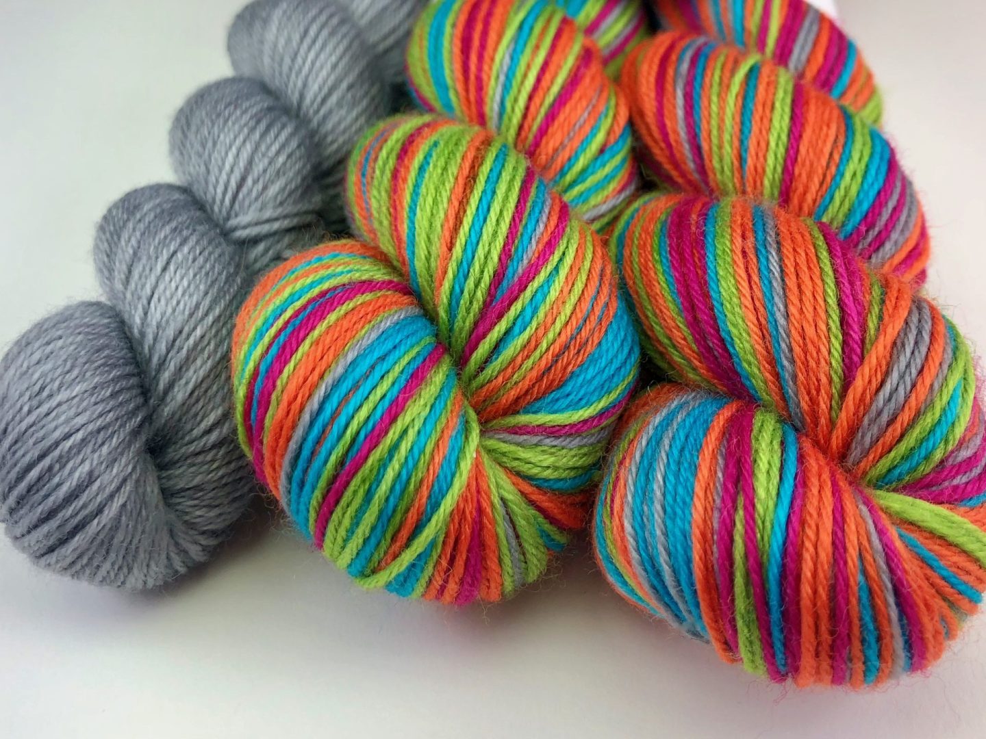 Dance off self-striping sock yarn